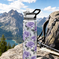 Bouteille d'eau en plastique Tritan personnalisée avec impression UV, sans BPA, portable, pour le sport, la gym, les cadeaux d'entreprise