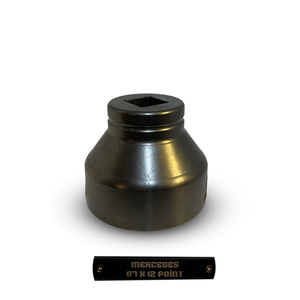 Clé à douille à 12 points de 67 mm pour écrous d'essieu/roue de camions Mercedes, usage intensif |   3/4 Drive-2TUTASARIM Garantie de 2 ans de la marque - Product Image 3