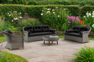 Chaise de jardin d'extérieur portable et légère en osier de rotin HDPE de style moderne pour le salon et les appartements - Product Image 5