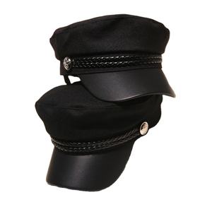 หมวกแก๊ปสไตล์เกาหลีเรโทรสุดชิคสำหรับผู้หญิงผู้ชาย ผ้าแคนวาสแบบญี่ปุ่น ผ้ากำมะหยี่ไม่มีปีก ทรงเมลอนสกิน ปรับขนาดได้ - Product Image 1