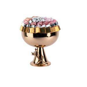 Bol à chocolat plaqué or de la plus haute qualité support pour fête de mariage bonbons décoratifs et bol à cadeau en chocolat pour les fournisseurs en gros - Product Image 2