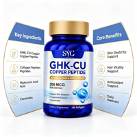 SYC BIO GHK-CU Peptide de Cuivre 300 mcg Format Gélules Molles 120 Gélules Marque Privée OEM ODM Prix Usine Vente en Gros