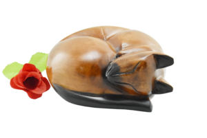 โกศเผาไม้สำหรับผู้ใหญ่,โกศใส่เถ้ากระดูกสำหรับงานศพโกศไม้รักษาเถ้าถ่านใหม่ - Product Image 2