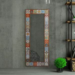 Handmade Ethnic Tile Ceramic Stone Large Pier Glass <b>Mirror</b> - Home <b>Wall</b> <b>Hanging</b> <b>Mirror</b> - Product Image 2