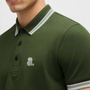 Camisas Casuales para Hombre de Alta Calidad con Diseño de Logotipo, Corte Regular, 100% Fibra de Bambú, Tejido Jersey Transpirable, Manga Corta, Color Sólido - Product Image 4