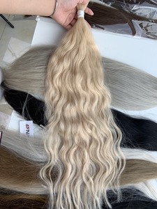 Prix de gros Extensions de cheveux en vrac Cheveux vierges vietnamiens Double noyade 100 grammes Toutes les couleurs Cheveux bouclés en vrac - Product Image 4