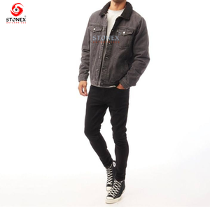 Veste en jean de meilleure qualité, conception et service OEM, pour hommes, tenue décontractée, veste en jean pour hommes, en stock, veste en jean pour hommes en vente - Product Image 5