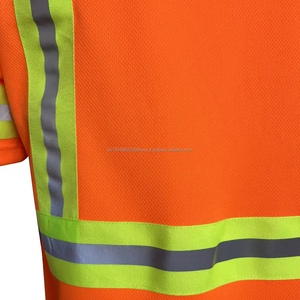 Hi <b>Vis</b> Yellow Polo Long Sleeve Polyester <b>T</b> <b>Shirt</b> Workwear Reflective Safety Work Clothing <b>Shirts</b> for Men Reasonable Price - Product Image 4