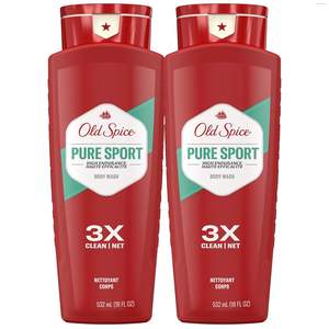 Gel de Ducha Refrescante y Nutritivo Old Spice para Hombre, Alta Resistencia, Defensa Triple 3X, Frescura 24/7, Aroma Pure Sport - Product Image 1