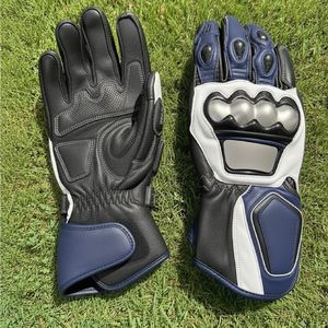 Gants de moto d'aventure, gants de course en cuir protecteur renforcés en Kevlar, imperméables et respirants - Product Image 1