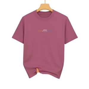 T-shirts pour hommes en jersey simple 100% coton de haute qualité, anti-froissement, col rond, coupe régulière, exigences personnalisées - Product Image 2