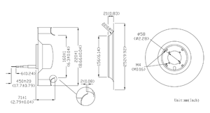 Ventilateur mural à entrée incurvée vers l'arrière 24V 610 CFM 17,27 m/h BLDC, pales en plastique, double roulement à billes, ventilateur centrifuge personnalisable ODM/OEM - Product Image 3