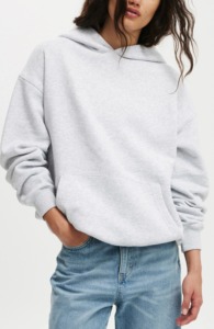OEM/ODM sweats à capuche d'hiver pour femmes 100% coton pull personnalisé sérigraphié avant écologique surdimensionné goutte épaule sweats à capuche - Product Image 2
