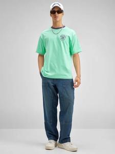 เสื้อยืดโอเวอร์ไซส์ทรงหลวม ผ้าคอตตอนหนา 300 แกรม พิมพ์โลโก้ตามสั่ง สำหรับผู้ชาย สไตล์สตรีทแวร์ ผลิตในปากีสถาน - Product Image 2