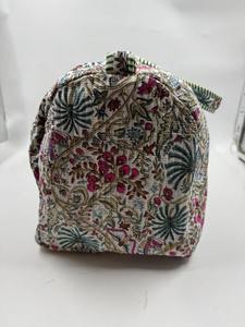 ผ้าคอตตอนลายดอกไม้สีเขียวสีขาวแบบอินเดียทำด้วยมือหรูหราคุณภาพสูงผ้าคอตตอน Kantha ผ้านวมสไตล์ซาฟารี - Product Image 3