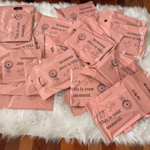 ถุงเมลเลอร์แบบกำหนดเอง 100 ชิ้น พิมพ์โลโก้ ถุงโพลีสีชมพูสำหรับธุรกิจออนไลน์ บรรจุภัณฑ์ และโปรโมชั่นแบรนด์โซเชียลมีเดีย - Product Image 6