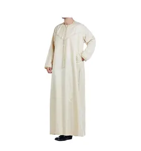 Direct Factory Supply Men's Best Quality Casual Islamic Thobes Wholesale Jubbah Islamic clothing Thobes
