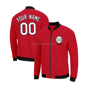 Veste universitaire en laine personnalisée avec manches en cuir, broderie graphique audacieuse, manteau coupe-vent streetwear - Product Image 1
