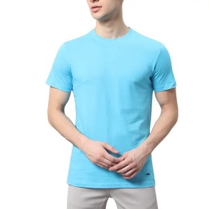 Camiseta Casual de Verano para Hombre, Talla Grande, de Algodón Orgánico Transpirable, de Color Sólido, Personalizable, Ecológica, de Secado Rápido, Ajuste Slim - Product Image 4