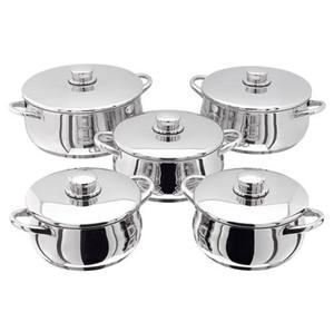 Cazuela de plata elegante, olla caliente con estilo, vajilla de cocina duradera, ideal para comidas familiares y cocina - Product Image 1