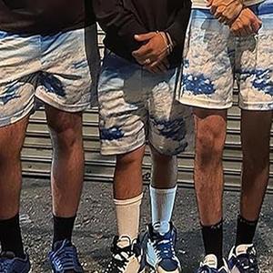 Gran oferta 2025, pantalones cortos de playa de lona de cintura media para hombre, transpirables y antivergüenza, patrón sólido, informal, hecho por Dress Sports - Product Image 6