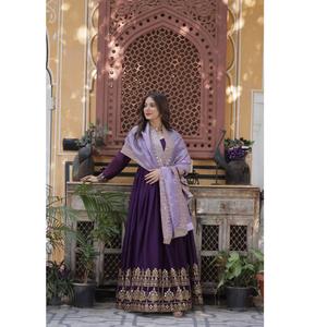 Nuevo Vestido de Georgette con Bordado de Estrellas y Lentejuelas para Mujer, Uso Diario o Eventos Especiales, para Exportación - Product Image 1