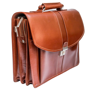 מקצועי 100% cowhide powhide מקצועי עבור העסק המזוודה מחשב נייד מחיר נמוך עם תאים המארגן - Product Image 4