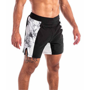 Shorts de MMA pour hommes de haute qualité 100% polyester Logo personnalisé Design sublimé Motif uni Style décontracté Shorts de MMA en gros - Product Image 2