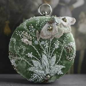 ACCESORIOS BORDADO BOLSAS ÚNICAS MEJOR Estilo bohemio Bordado Trabajo Mano Embrague Bolsos Diseño elegante Forro al por mayor - Product Image 1