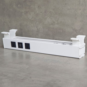 KHD004 <b>Cable</b> Tray with <b>Power</b> Socket Wire Mesh Tray for Desk PVC & Steel & Plastic Material Powder Coated Finish for <b>Cable</b> Laying - Product Image 5