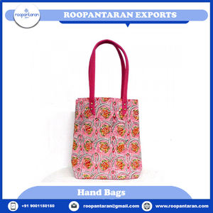 Nouveauté Sacs à main pour femmes Luxe élégant Sac à main fait à la main avec soin Fabriqué avec de l'impression à la main sur bloc en vente au prix le plus bas - Product Image 2