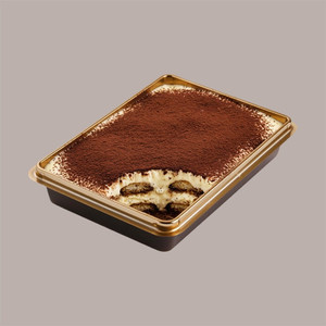 Bandeja Desechable para Tiramisú y Postres en Porción Individual, Apta para Contacto con Alimentos, Uso en Catering, 15.5x10H2.3 cm, 50 Unidades - Product Image 2