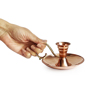 Shark Anatolia Handmade Copper <b>Candle</b> <b>Stick</b> Holder Home Decoration Christmas Romantic Look 10 cm - Product Image 2