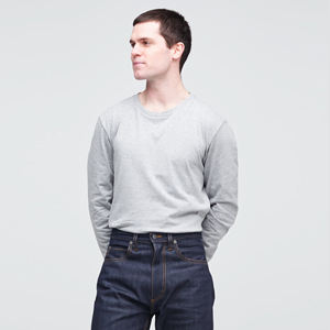 T-shirt à manches longues doux au toucher, 100% coton, 170 GSM, confortable, respirant, vêtements décontractés, fabrication sur mesure, OEM, marque privée, fournisseur d'usine - Product Image 2