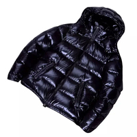 Chaqueta de Plumón para Hombre, Talla Grande, con Cierre y Manga Larga, con Logotipo Personalizado Impreso, Venta al Por Mayor, Nueva Colección de Invierno
