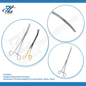 Bozeman ชุดคีมปากมดลูกตรง20ซม. ชุดเครื่องมือผ่าตัดพื้นฐานชุดสเตนเลสผลิตในปากีสถาน - Product Image 4