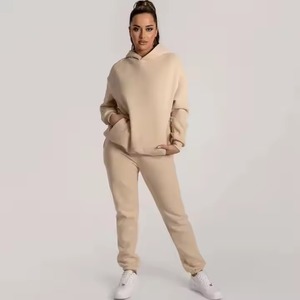 Nuevas llegadas Chándal de mujer 2025 Moda Sudadera con capucha y pantalones cortos Conjunto Cómodo Chándal de mujer con dos piezas - Product Image 4