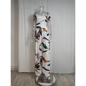 Women's One Shoulder Printed Temperament Commuter Casual High Waist ed Jumpsuit 2025 - Product Image 5