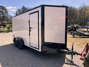 Remorque de transport fermée certifiée pour la route 7x16, remorque utilitaire robuste à essieu tandem sécurisée pour le transport d'équipements, d'outils et de marchandises - Product Image 3