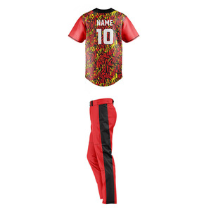 ชุดเล่นเบสบอลของผู้ชายชุดเล่นซอฟต์บอลผ้าโพลีเอสเตอร์ชุดเล่นซอฟต์บอลชุดทีมเบสบอลและกางเกงครบชุดสำหรับวัยรุ่น - Product Image 4