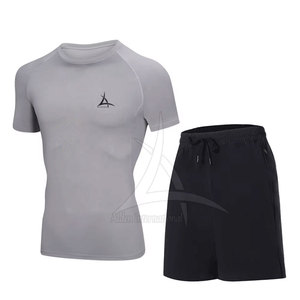 High Quality Men <b>Compression</b> <b>Shorts</b> Set Elastic Waist Solid Casual Quick Dry Custom Made Wholesale - Product Image 1
