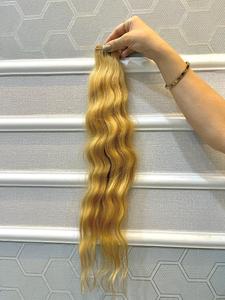 Trama de pelo Remy indio de calidad de lujo Premium, Rubio Natural, suave, rizo italiano, diferentes texturas, virgen, Rubio 613 - Product Image 5