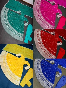 Sarla en soie indienne pour femmes, 2020, nouvelle tenue de fête, bon marché, bas prix, vente en gros - Product Image 6