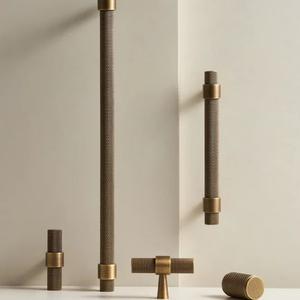 Manijas de Puerta de Lujo, Manijas de Puerta Metálicas, Manijas de Latón para Hotel y Hogar, Acero Inoxidable, Herrajes Arquitectónicos Decorativos para Interiores - Product Image 1