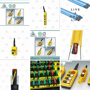 Estación de Control colgante de 6 botones CMK para grúa EOT marca CMK modelo PLN IP65 440V 400A cuerpo de plástico de alta calidad resistente - Product Image 4