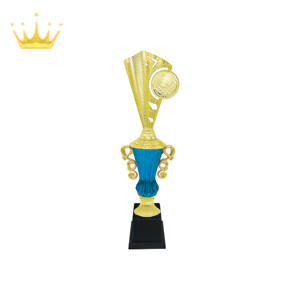Trofeo personalizable de plástico PC/ABS de Color dorado Forma personalizada Varios patrones Flexi Top Coin Souvenir Awards para la competencia - Product Image 1