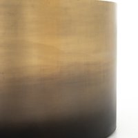 Table basse en aluminium de luxe, design unique avec finition dorée et noire pour salon et chambre à coucher