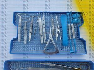 Kit de chirurgie ophtalmique pour blepharoplastie, 26 instruments chirurgicaux pour lifting des paupières, hémostatiques, pour opérations oculaires et sur les sourcils - Product Image 3