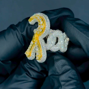 แหวนเพชรมอยส์ซอไนต์สำหรับผู้ชายแหวนเงินแบบ925สำหรับผู้ชายแหวนฮิปฮอปโมอิสซาไนต์ขายส่ง - Product Image 1