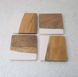 Shell Coaster Natural Wooden Coaster For Mug and Cup Serving With Coaster <b>Kitchen</b> And Tableware Utensil - Product Image 2